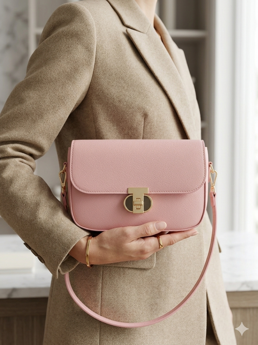 Luxe Minimal Flap Shoulder Bag - Bagmora