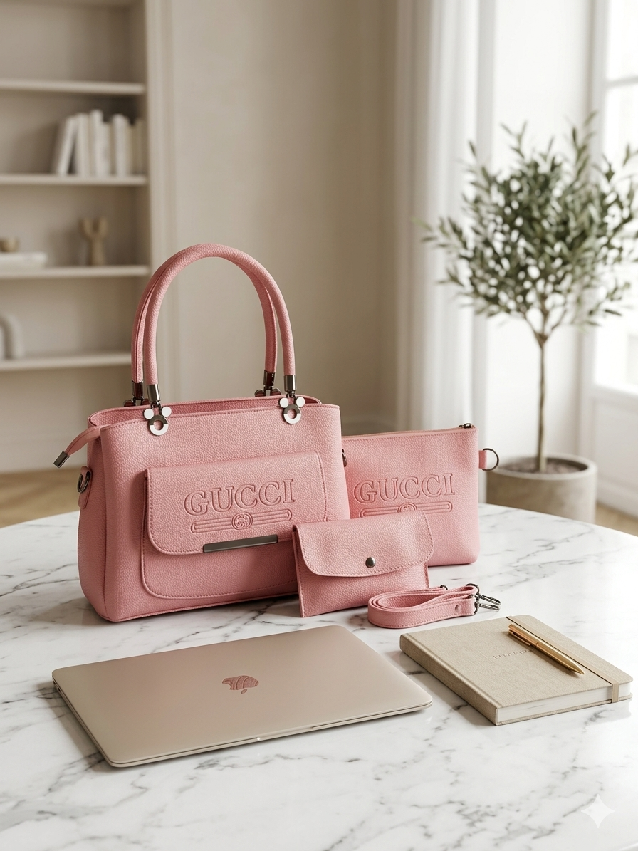 Luxury 4-Piece Handbag Set (Premium Leather Style)