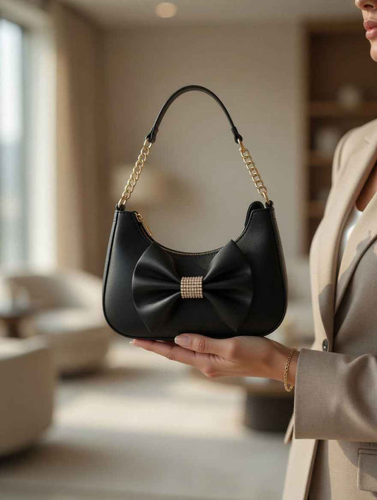 Elegant Bow Shoulder Bag
