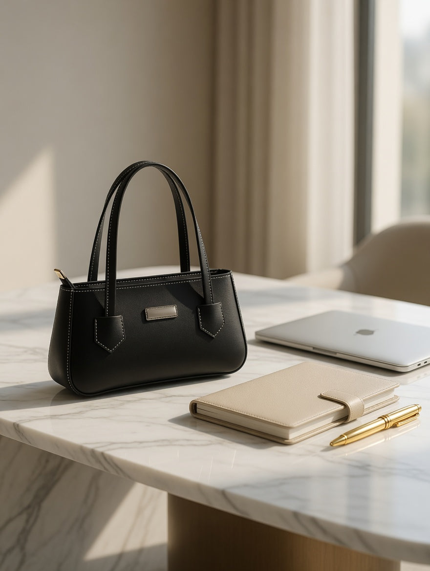 Chic Structured Bucket Tote Bag - Bagmora