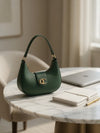 Elegant Half-Moon Handbag
