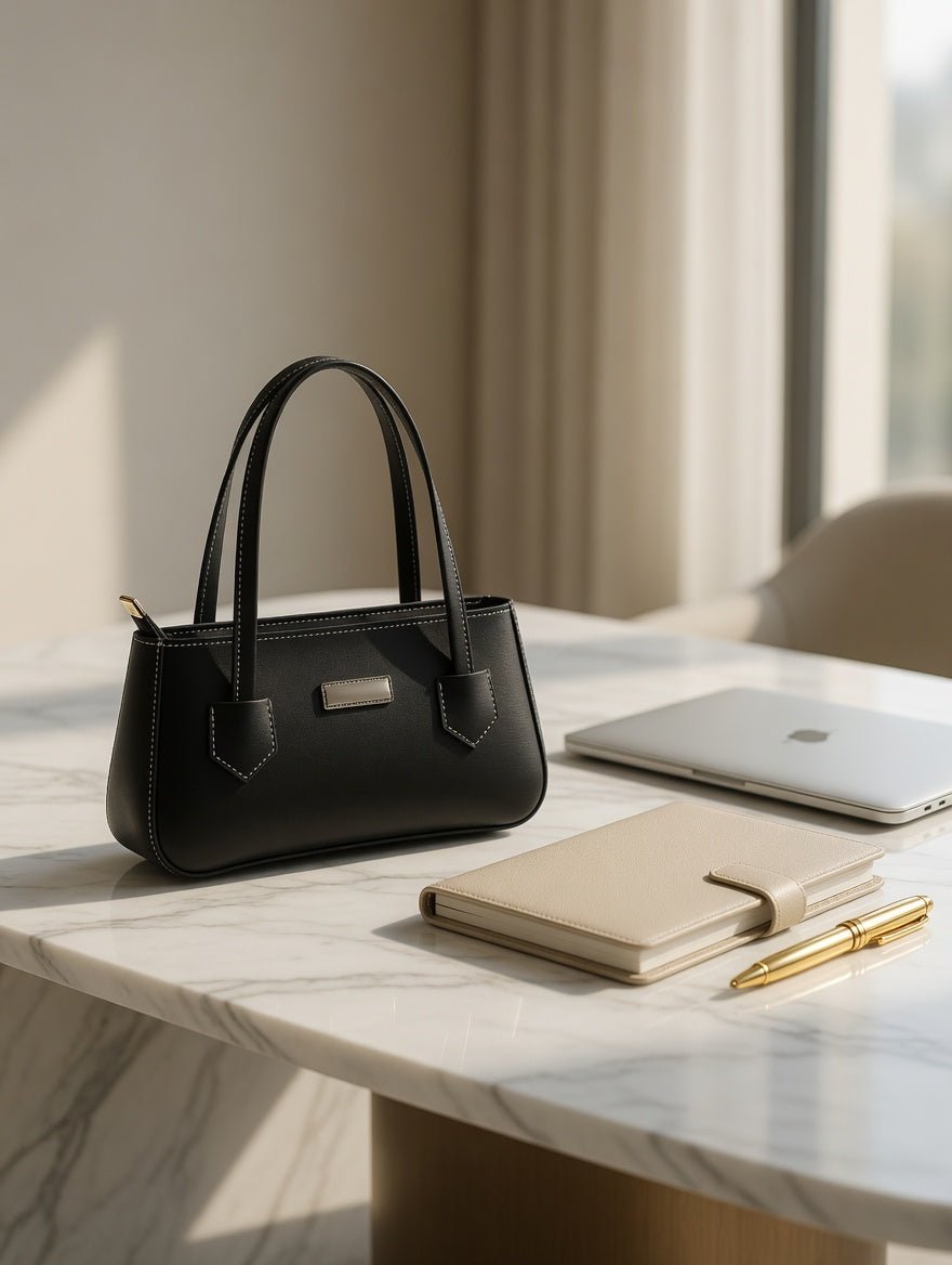 Chic Structured Bucket Tote Bag - Bagmora