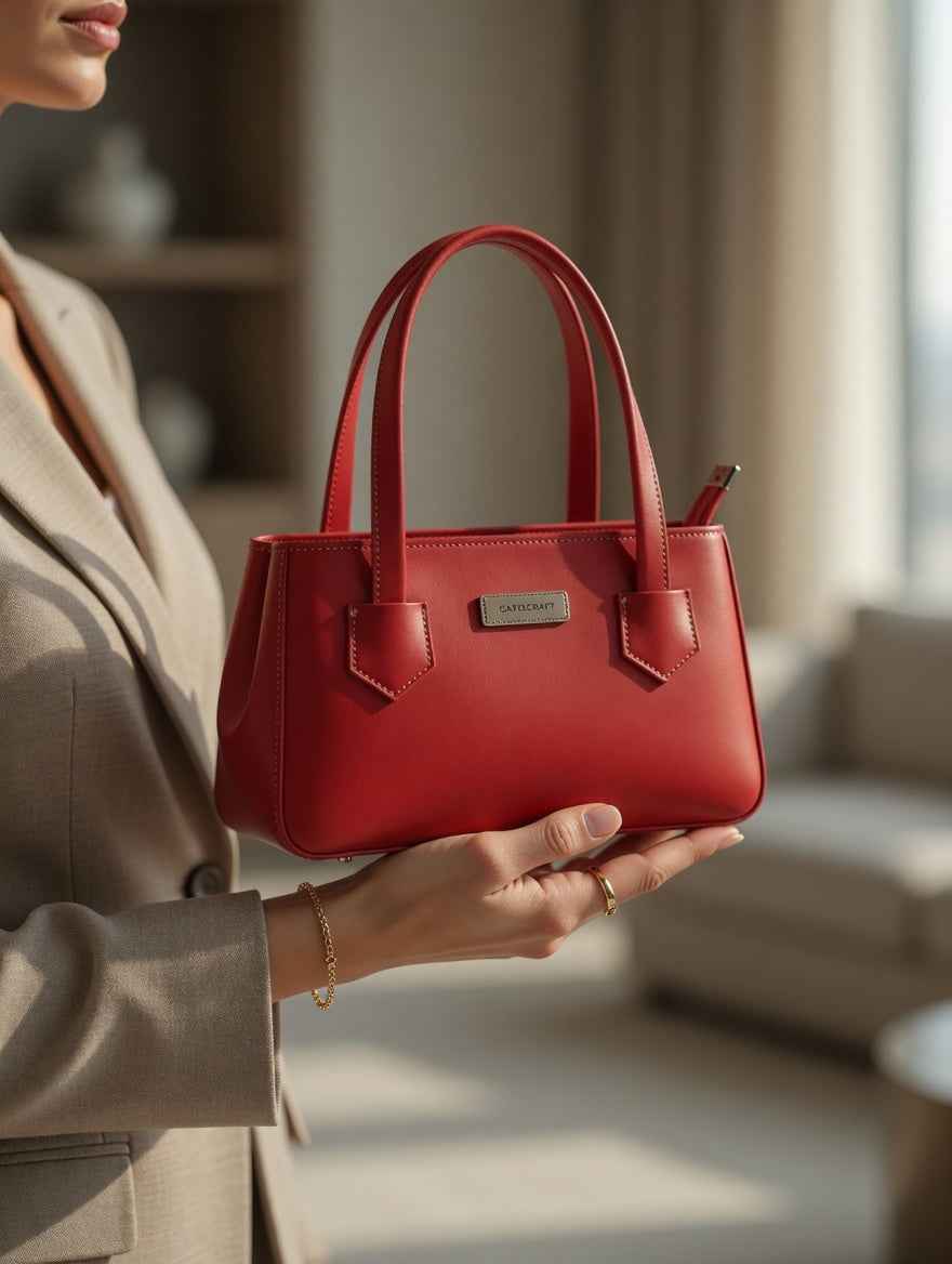 Chic Structured Bucket Tote Bag