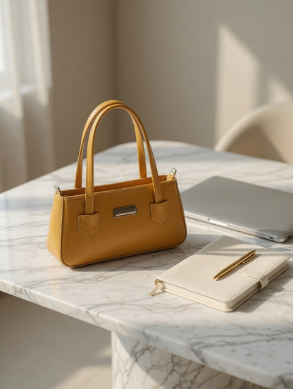 Chic Structured Bucket Tote Bag - Bagmora