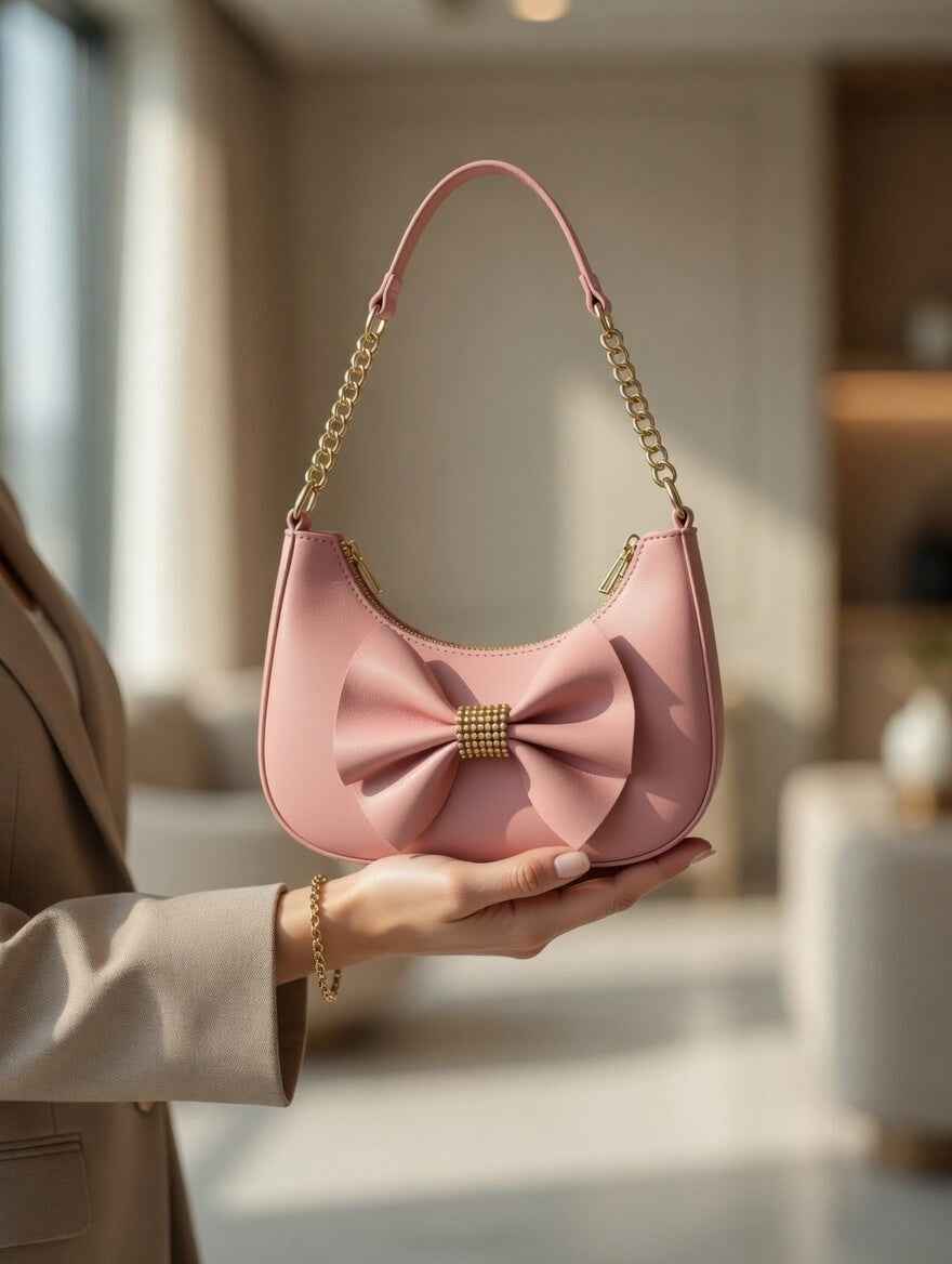 Elegant Bow Shoulder Bag