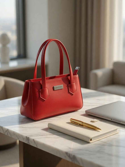 Chic Structured Bucket Tote Bag