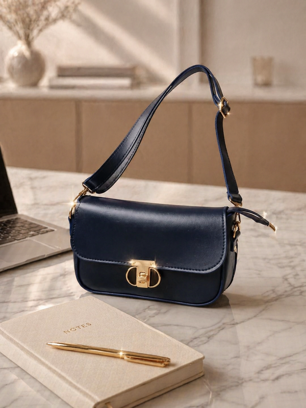Luxe Minimal Flap Shoulder Bag