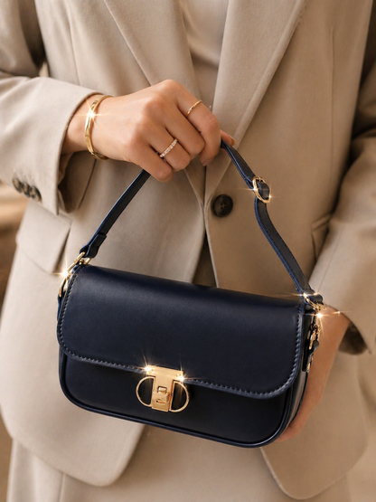 Luxe Minimal Flap Shoulder Bag - Bagmora