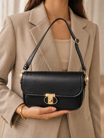 Luxe Minimal Flap Shoulder Bag - Bagmora
