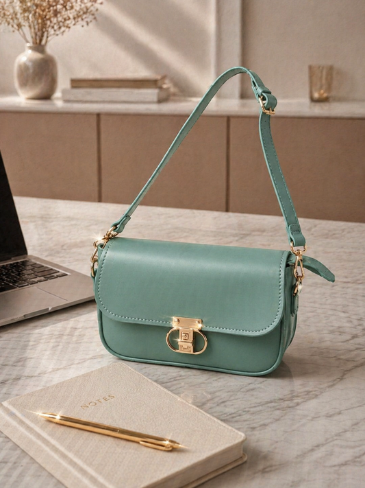 Luxe Minimal Flap Shoulder Bag - Bagmora