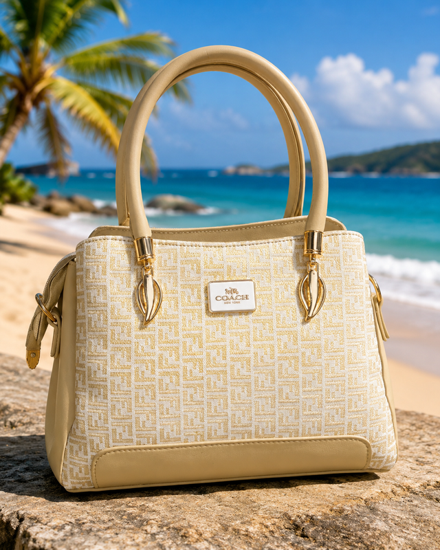 Elegant Jacquard Handbag