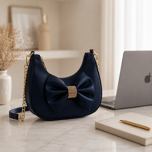 Elegant Bow Shoulder Bag - Bagmora