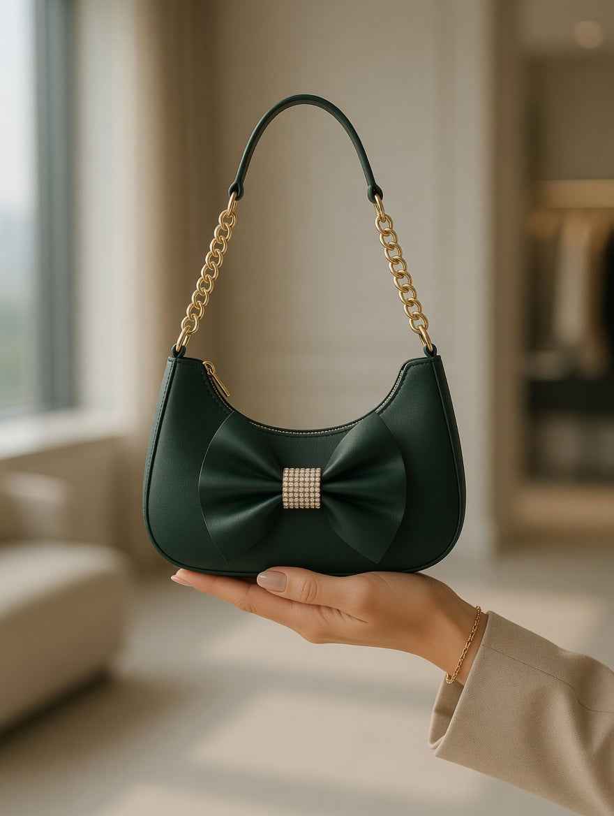 Elegant Bow Shoulder Bag