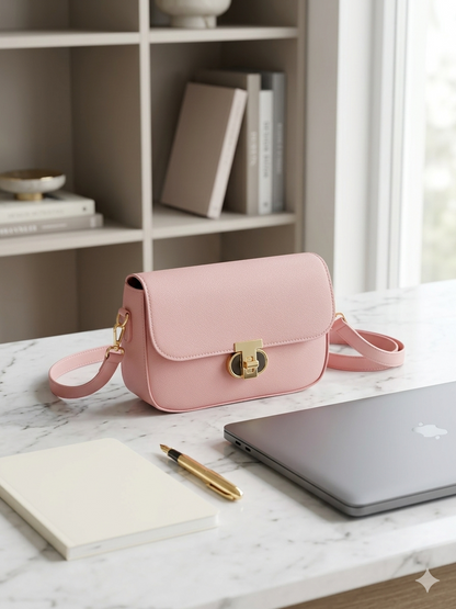 Luxe Minimal Flap Shoulder Bag
