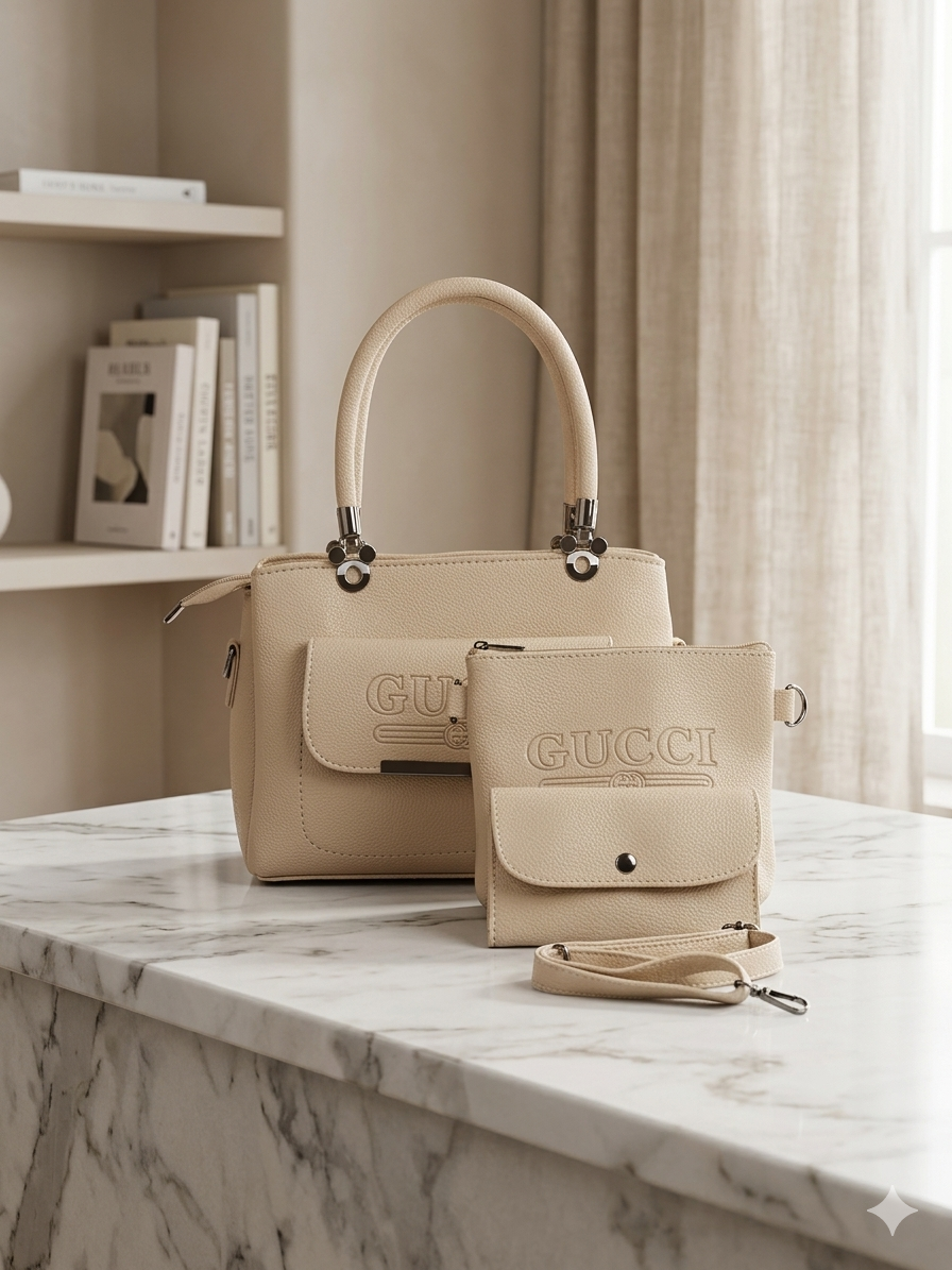Luxury 4-Piece Handbag Set (Premium Leather Style)