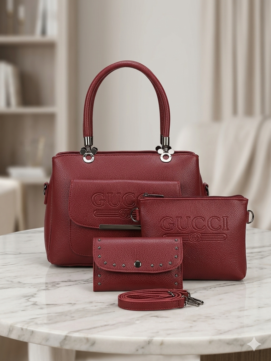 Luxury 4-Piece Handbag Set (Premium Leather Style) - Bagmora