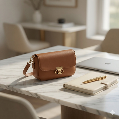 Luxe Minimal Flap Shoulder Bag - Bagmora