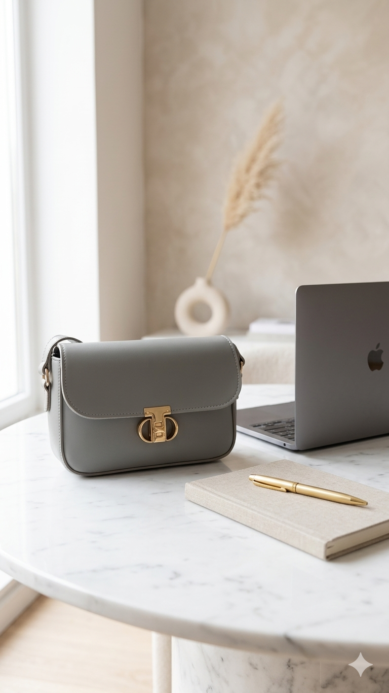 Luxe Minimal Flap Shoulder Bag - Bagmora