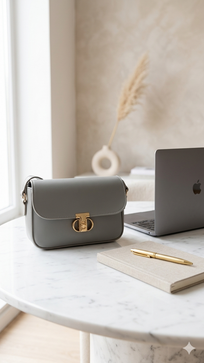 Luxe Minimal Flap Shoulder Bag - Bagmora