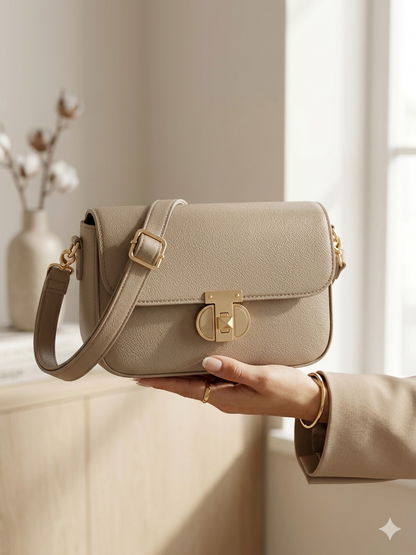Luxe Minimal Flap Shoulder Bag - Bagmora