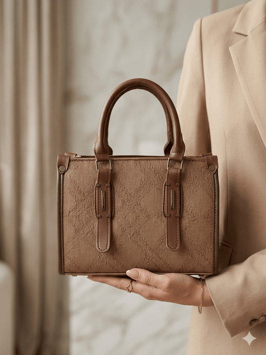 JW PEI Keyla Weave Texture Top Handle Bag - Bagmora