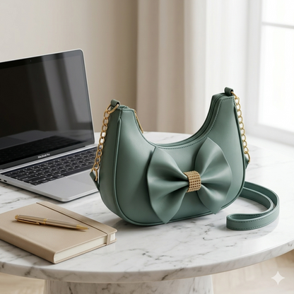 Elegant Bow Shoulder Bag - Bagmora