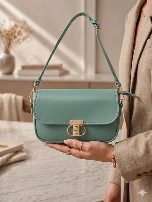 Luxe Minimal Flap Shoulder Bag