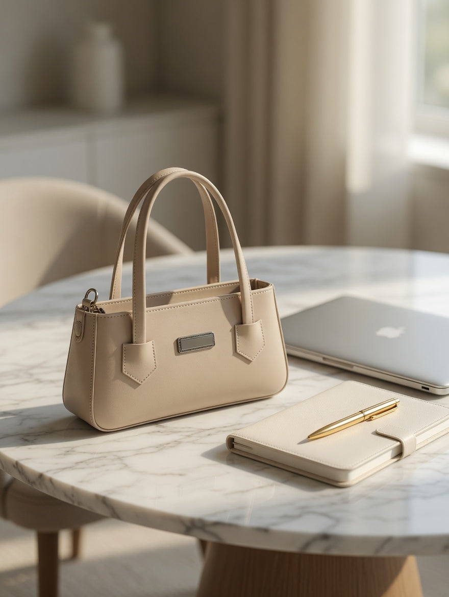 Chic Structured Bucket Tote Bag - Bagmora
