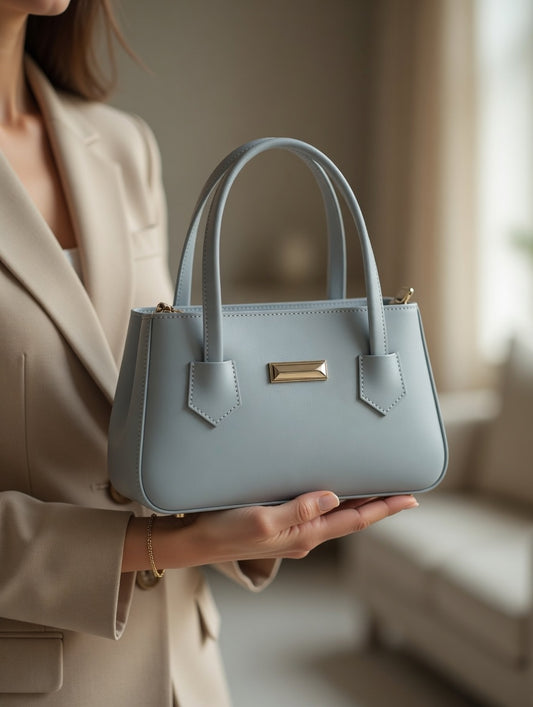 Chic Structured Bucket Tote Bag - Bagmora