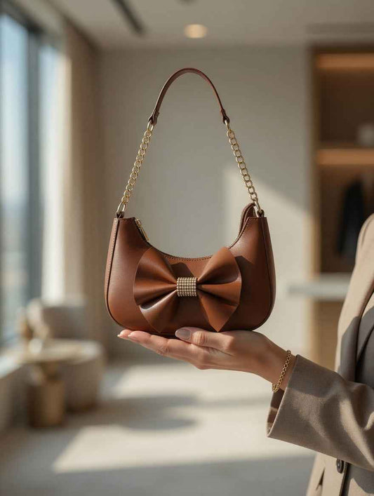 Elegant Bow Shoulder Bag
