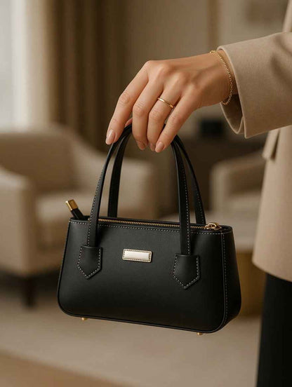 Chic Structured Bucket Tote Bag