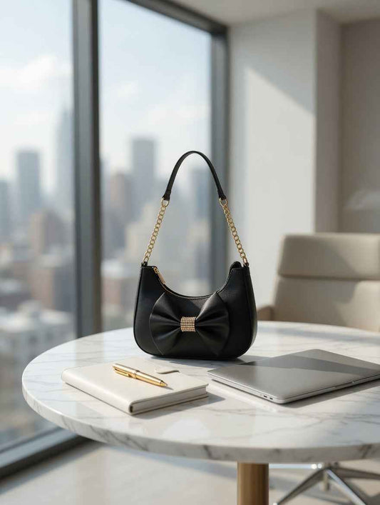 Elegant Bow Shoulder Bag