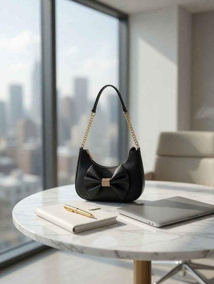 Elegant Bow Shoulder Bag