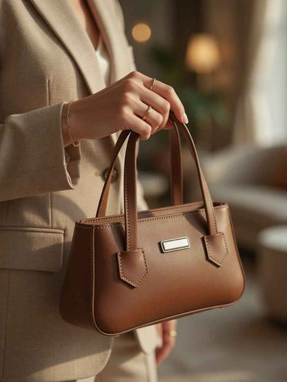 Chic Structured Bucket Tote Bag