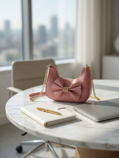 Elegant Bow Shoulder Bag