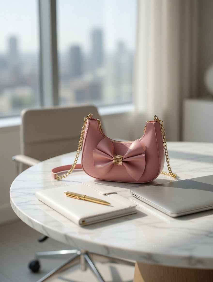 Elegant Bow Shoulder Bag