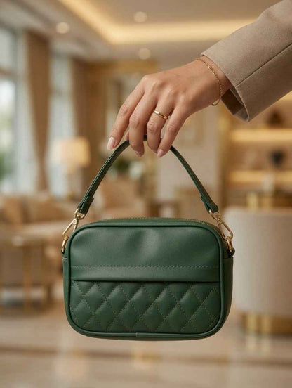 Luxe Quilted Mini Crossbody Bag