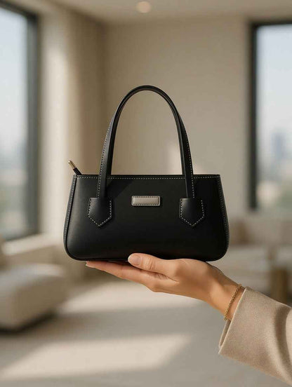 Chic Structured Bucket Tote Bag