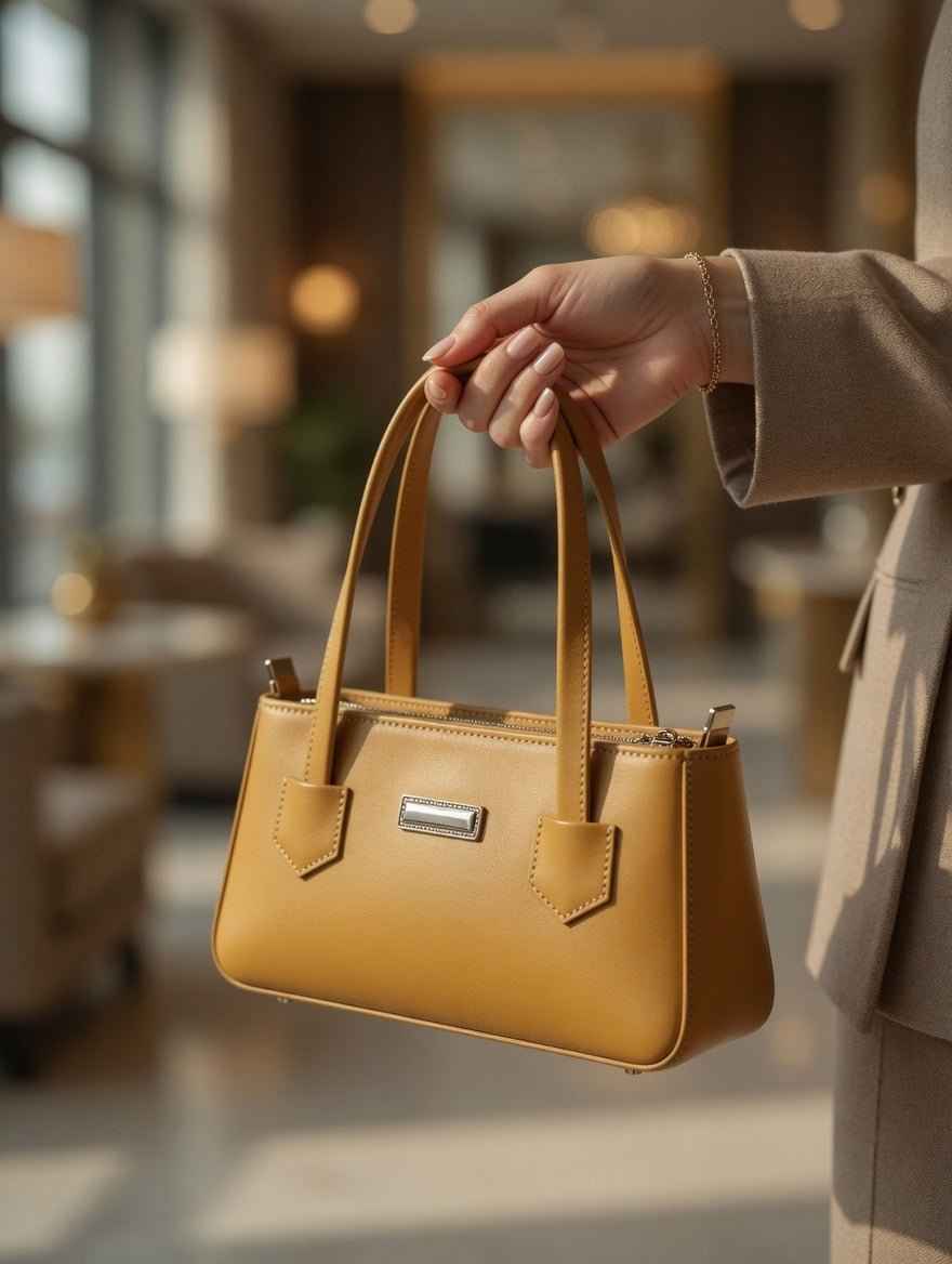 Chic Structured Bucket Tote Bag