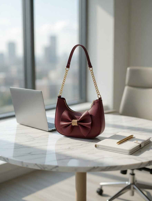 Elegant Bow Shoulder Bag