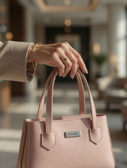 Chic Structured Bucket Tote Bag