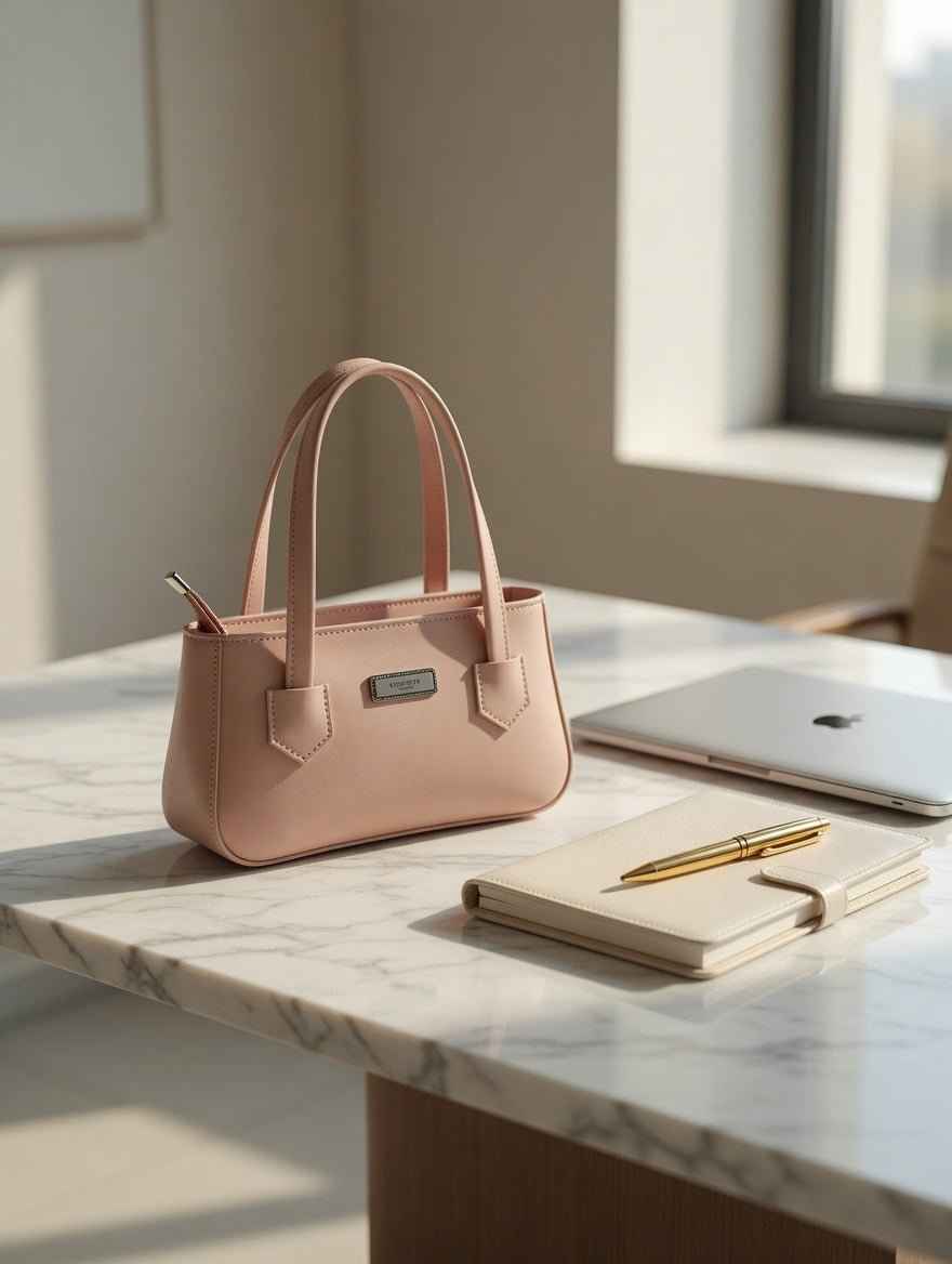 Chic Structured Bucket Tote Bag