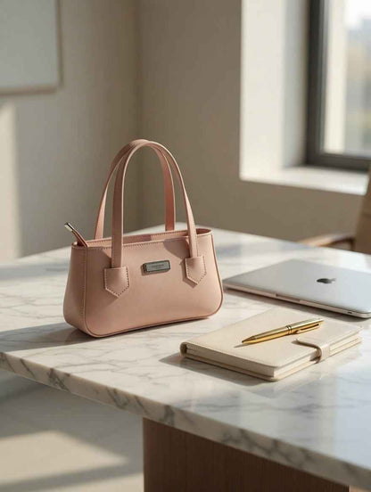 Chic Structured Bucket Tote Bag