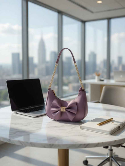 Elegant Bow Shoulder Bag