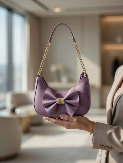 Elegant Bow Shoulder Bag