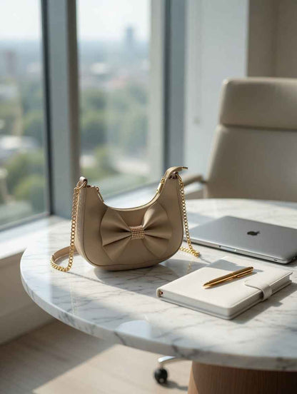 Elegant Bow Shoulder Bag