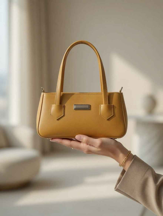 Chic Structured Bucket Tote Bag